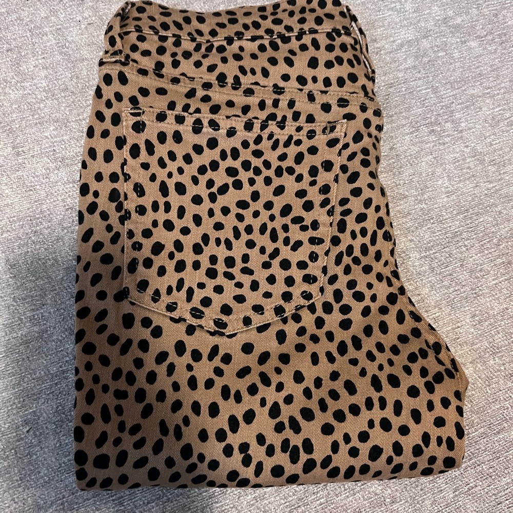 JCREW leopard jeans